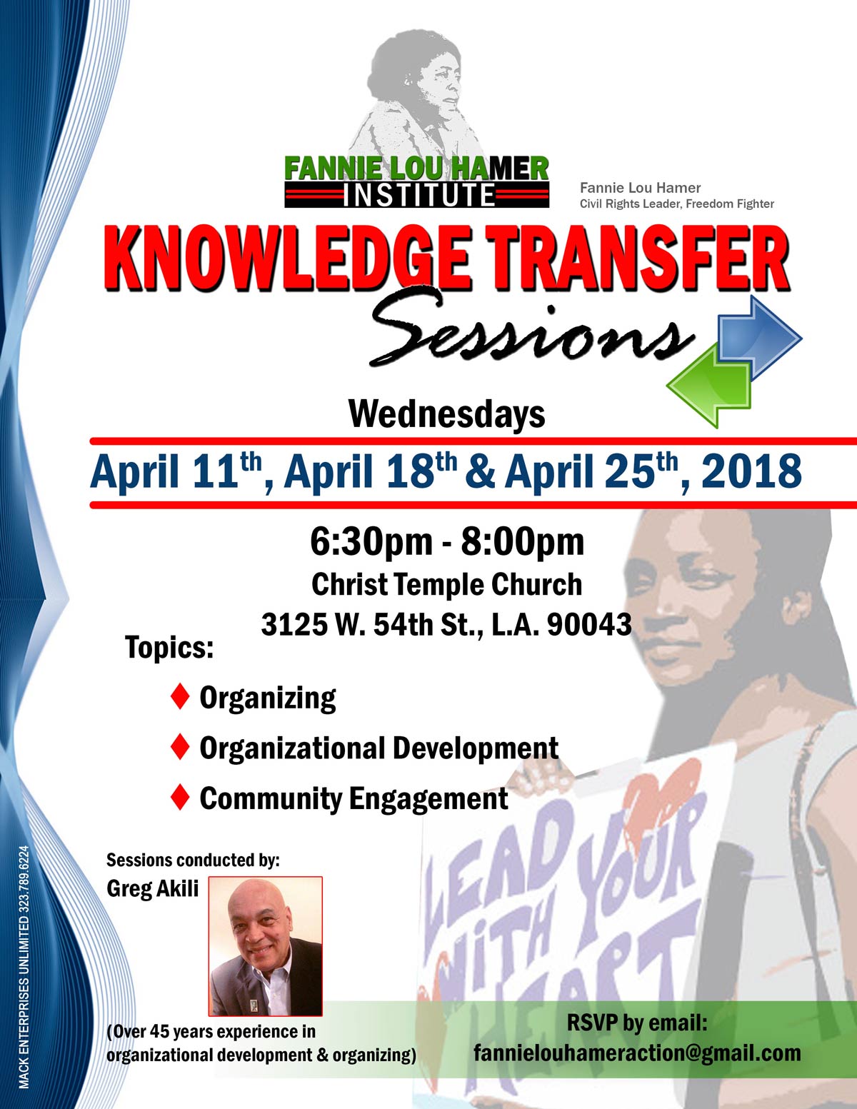 Knowledge Transfer Sessions April 2018